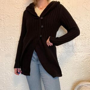 Daisy Fuentes Cardigan Knit Women's XL Black